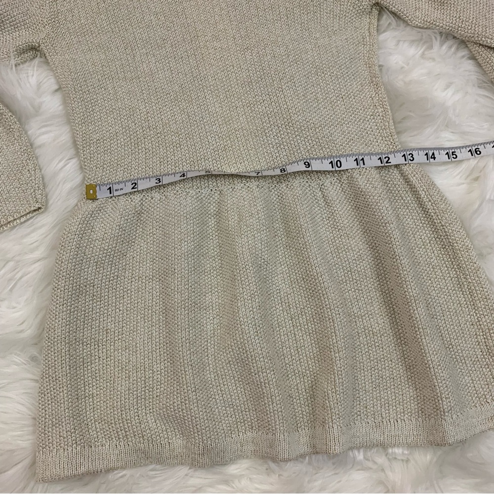 Dex Gold Knitted Ruffle Back Zip Sweater - Picture 7 of 14